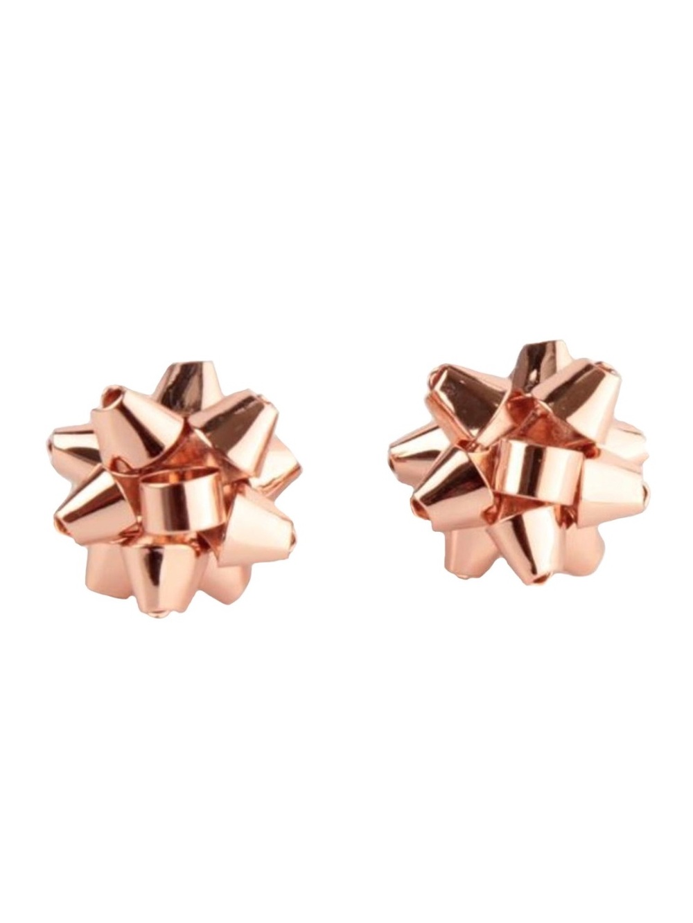NWT! RETIRED! Kate Spade Bourgeois Bow Stud Earrings - Rose Gold